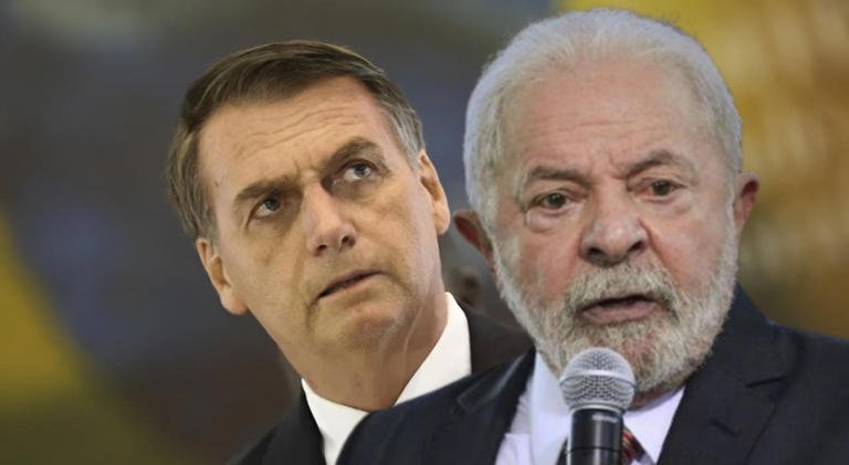 Jair Bolsonaro e Lula.