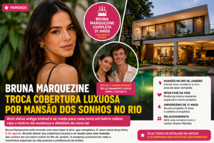 Bruna Marquezine troca cobertura luxuosa por mansão no Rio de Janeiro