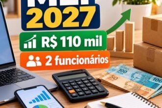 MEI 2027 novo limite de faturamento 110 mil e dois funcionários