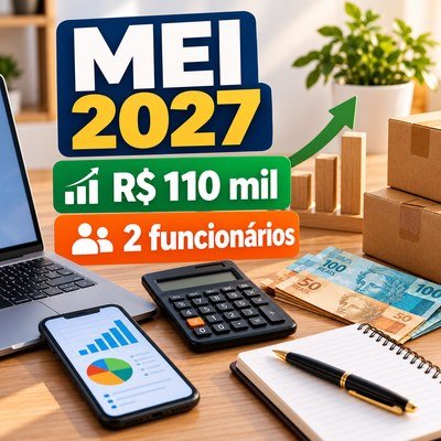 MEI 2027 novo limite de faturamento 110 mil e dois funcionários